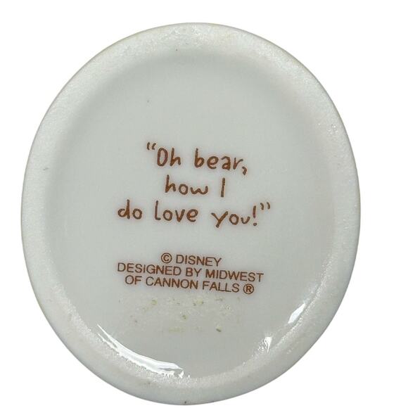 Disney Christopher Robin Pooh Bear "How I Do Love You" Porcelain Ornament! - Picture 5 of 5